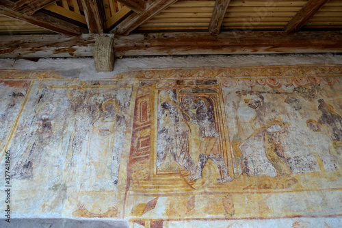 Kirche St. Kathrein in der Scharte - Wandmalerei in der Vorhalle