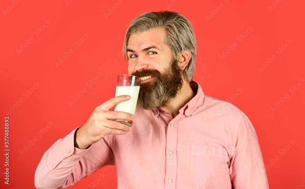 happy farmer present milk glass. bearded man drink useful milk. healthy food and drink. Non dairy coconut vegan milk in glass. try almond milk. Cream liquid of dairy drink happy farmer present milk glass. bearded man drink useful milk. healthy food and drink. Non dairy coconut vegan milk in glass. try almond milk. Cream liquid of dairy drink