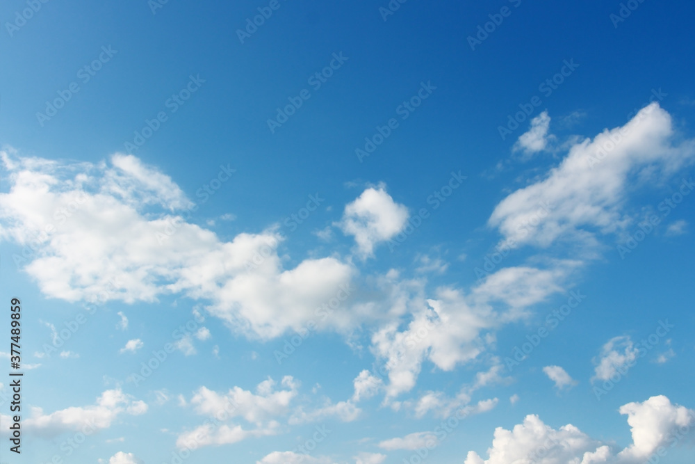 Blank sky surface with small clouds Blank sky surface with small clouds