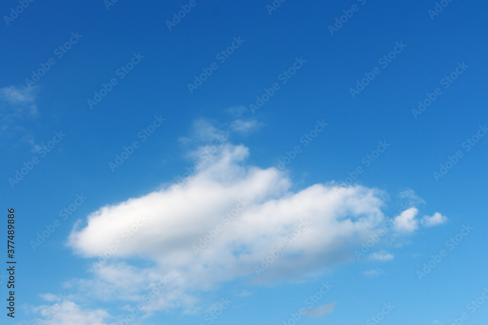 Blank sky surface with small clouds Blank sky surface with small clouds