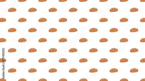 Bread pattern wallpaper. Bread on white background. 