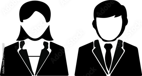 business man icon isolated on white background