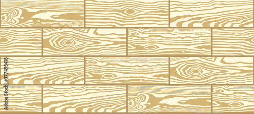 Parquet seamless texture. A floor made of wooden planks, imitation masonry of the laminate. Vector  background