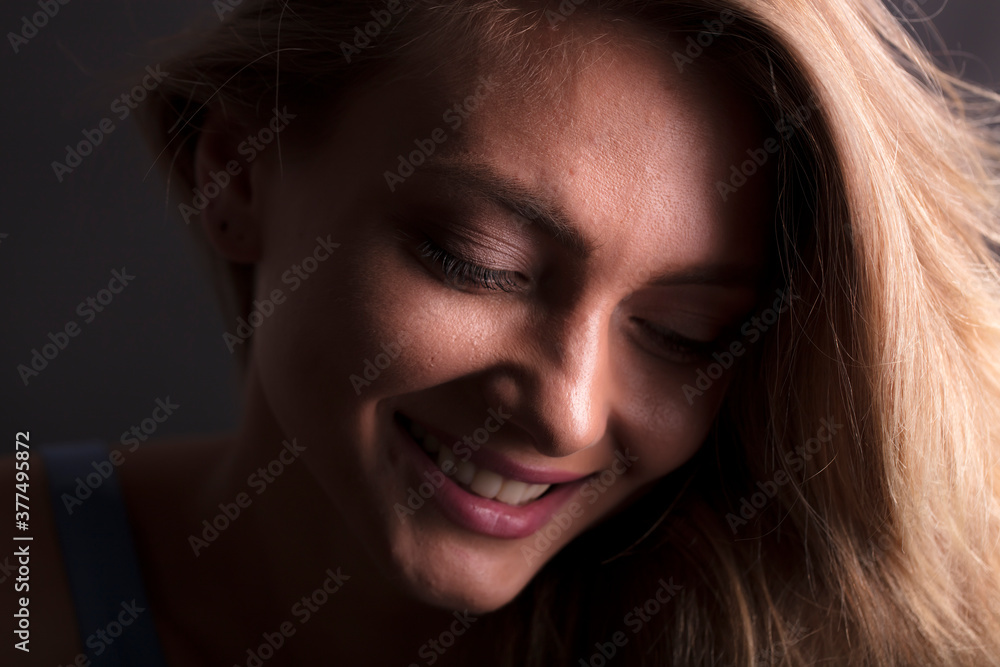 portrait of a young woman, shooting in a photo studio portrait of a young woman, shooting in a photo studio