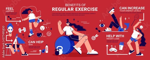 Fitness Infographic Banner 