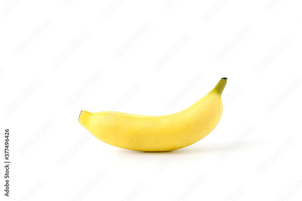 Banana isolated and clipping path on white background.