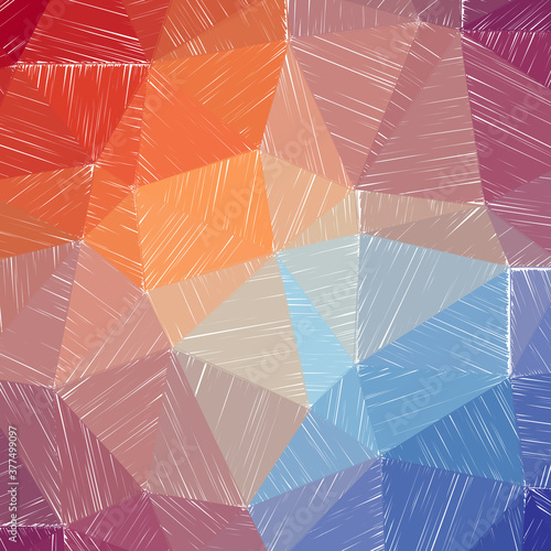 Hand-drawn pencil background. Marker hatching background. Admirable pencil sketch with colorful strokes. Immaculate vector illustration.
