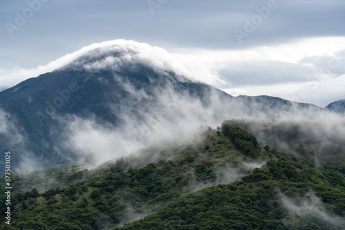 信州車山高原の朝靄
