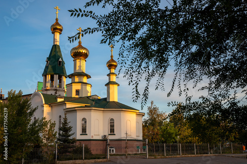 Orthodox church of St. Seraphim of Sarov. Nur-Sultan, the capital of Kazakhstan.