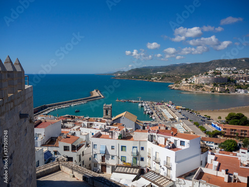 views of peñiscola from the top of the castle © javier