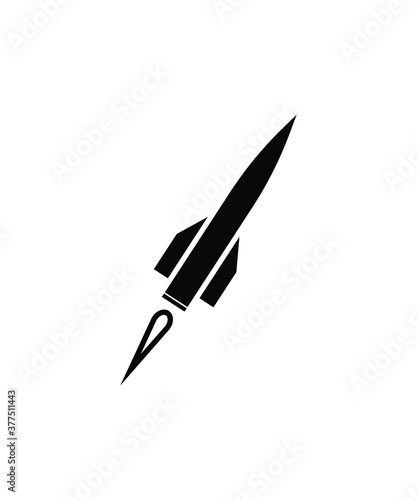 missile icon vector best flat icon.