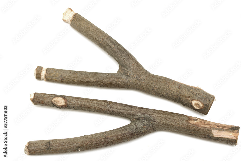 wooden sticks on a white background wooden sticks on a white background