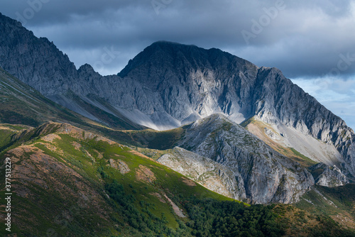 Massif of Las Ubiñas between Asturias and Leon. In the Natural Parks of Las Ubiñas-La Mesa in Asturias and the Natural Park of Babia y Luna in Leon, Spain, Europe