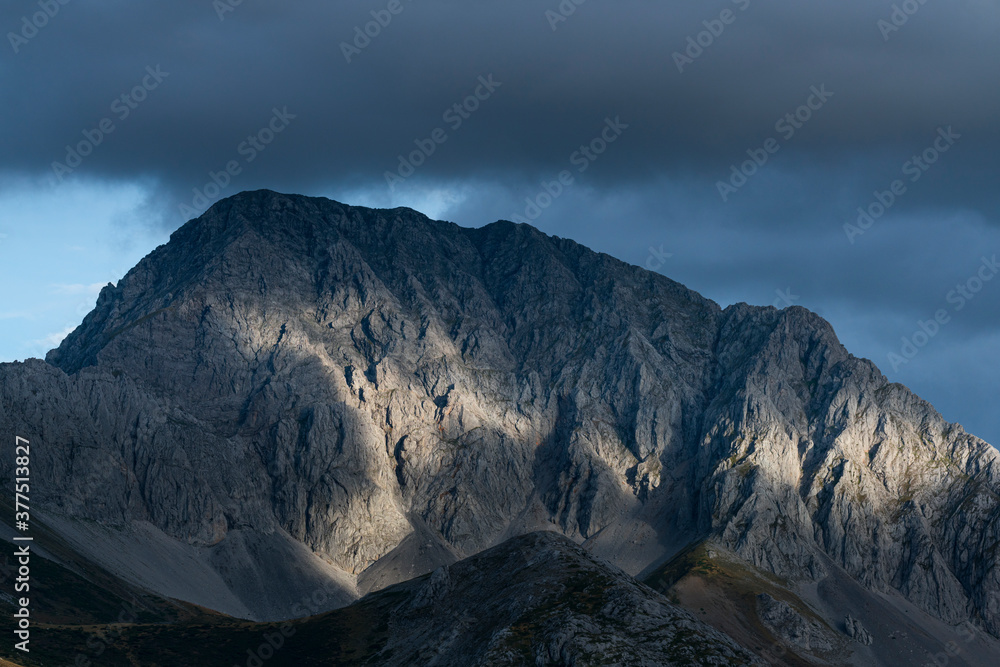 Massif of Las Ubiñas between Asturias and Leon. In the Natural Parks of Las Ubiñas-La Mesa in Asturias and the Natural Park of Babia y Luna in Leon, Spain, Europe Massif of Las Ubiñas between Asturias and Leon. In the Natural Parks of Las Ubiñas-La Mesa in Asturias and the Natural Park of Babia y Luna in Leon, Spain, Europe