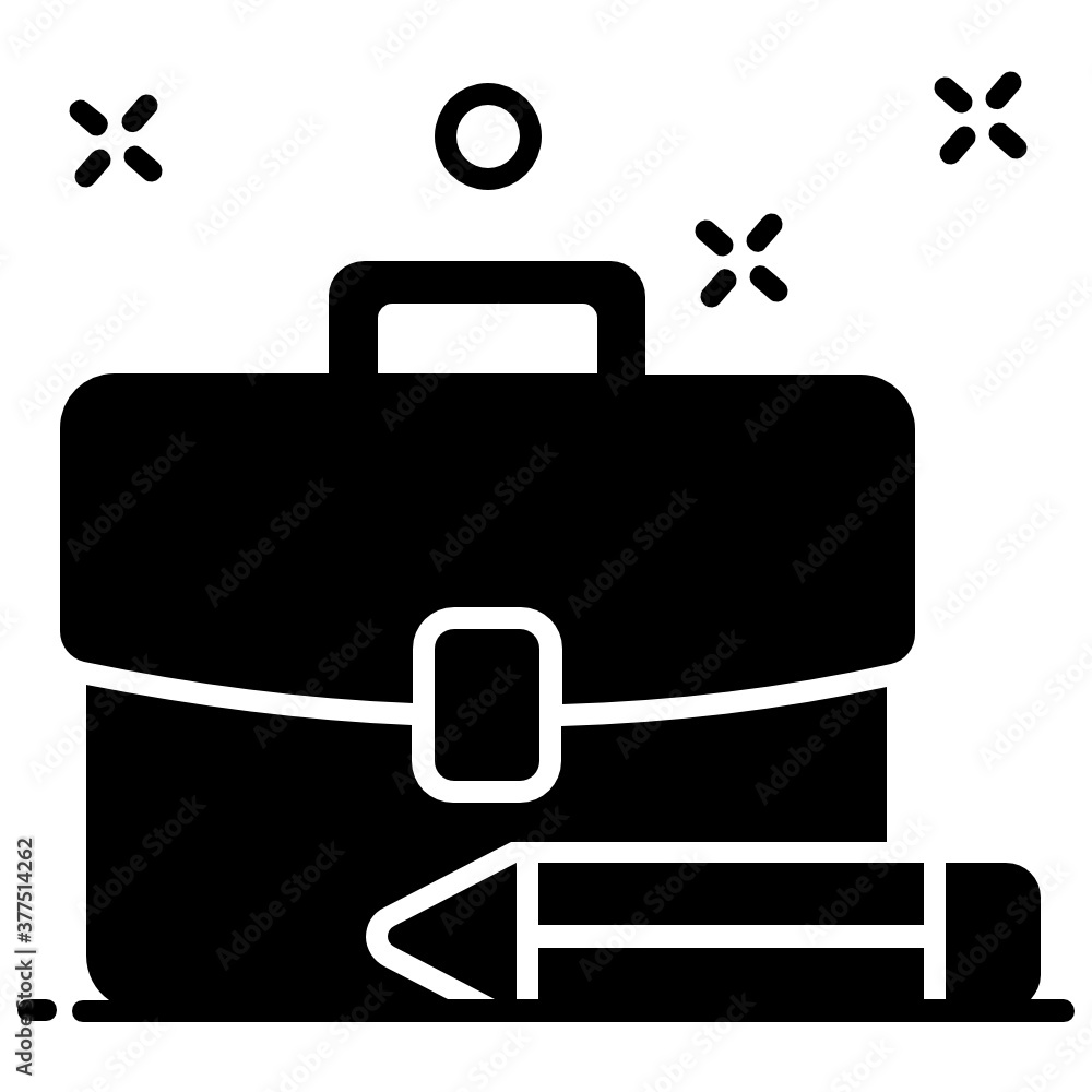 Case for transporting papers, educational bag editable icon
Case for transporting papers, educational bag editable icon
