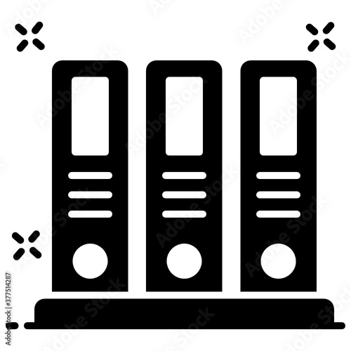 
Vector design of archives in modern style, folders 

