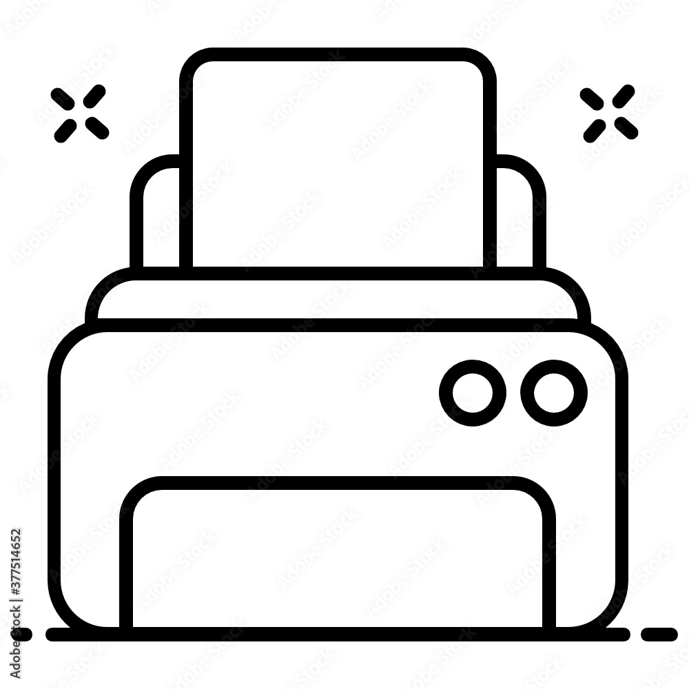 Printer vector design, typographers in editable style
Printer vector design, typographers in editable style
