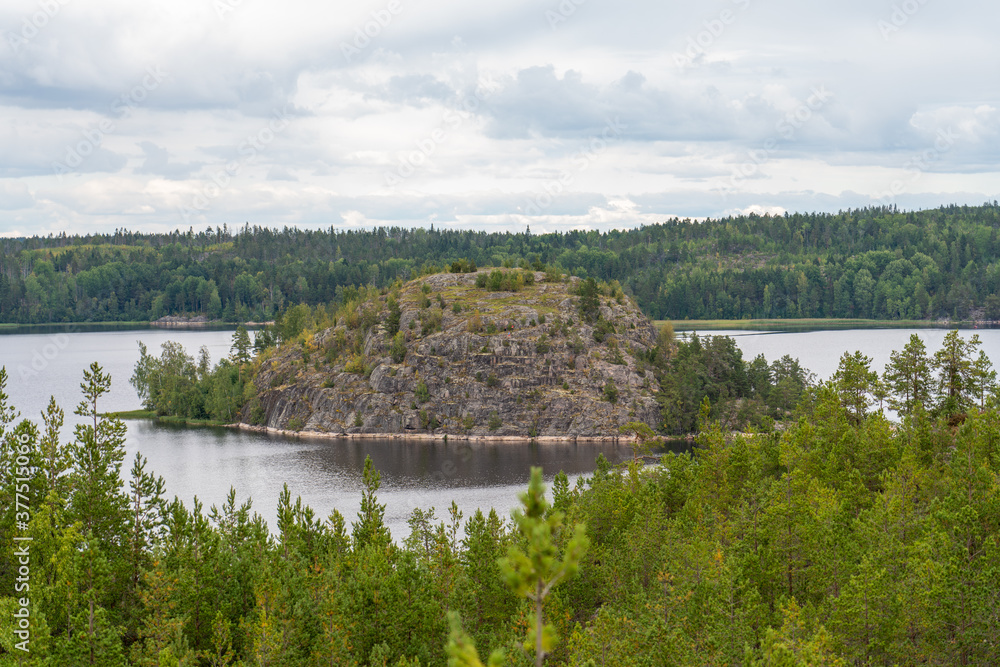 Rocky islands and pine forest