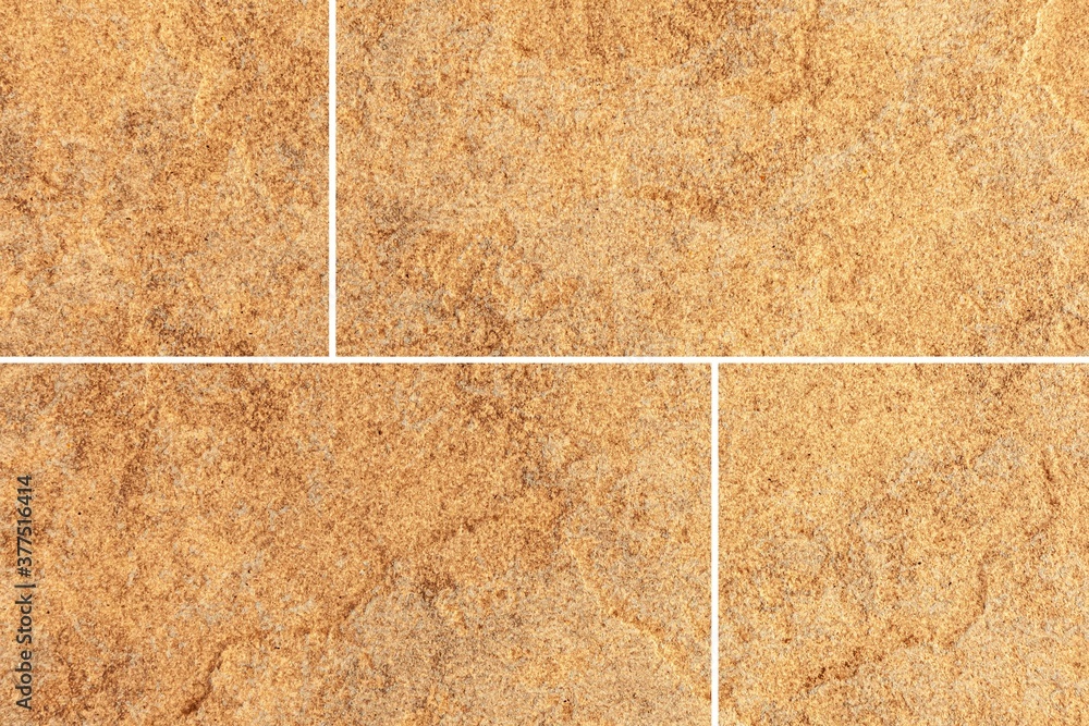 Fototapeta premium Brown marble stone tile floor texture and seamless background