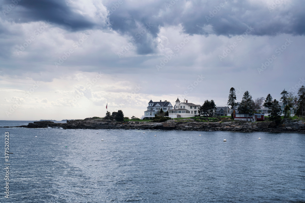Coastal Maine Mansions stormy sky