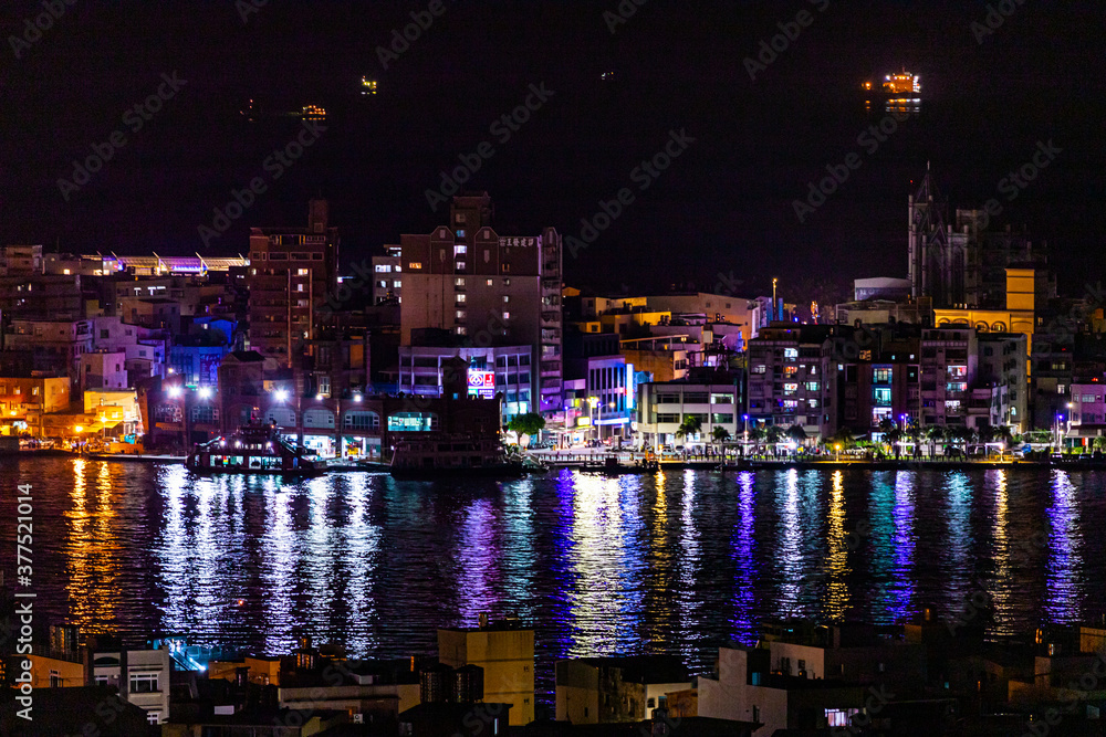 Port night view