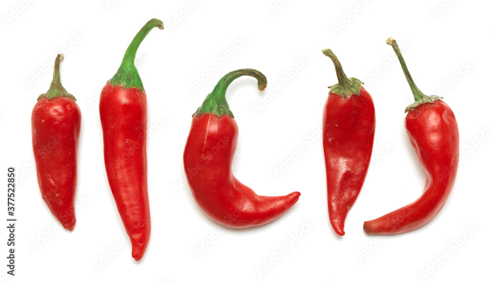 Red hot pepper isolated on white background Red hot pepper isolated on white background