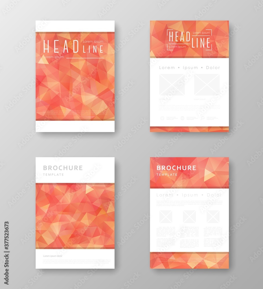 Fototapeta premium Brochure design with abstract background