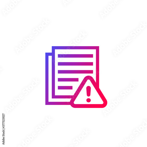 Error report, failed tests icon