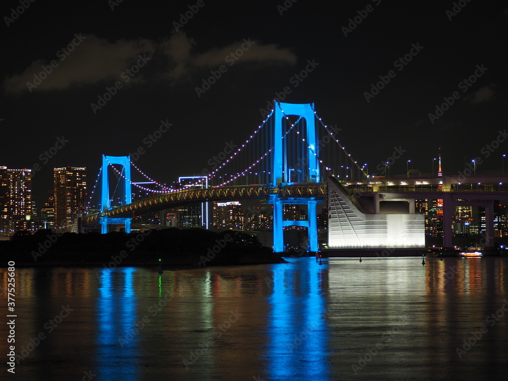Fototapeta premium 橋のある夜景