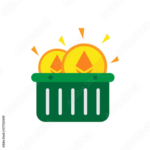 Ethereum basket icon