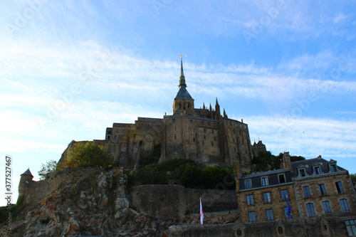 Low angle of the Mont Saint-Michel.