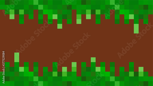 Obraz na płótnie Pixel background. The concept of games background. Vector illustration