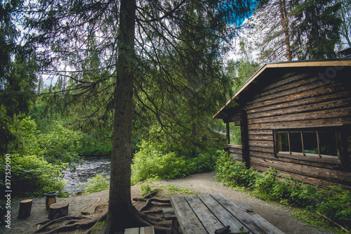 wooden cabin in Finland