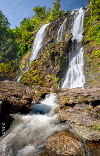 Klong Lan Waterfall in Kamphaeng Phet Province  Thailand