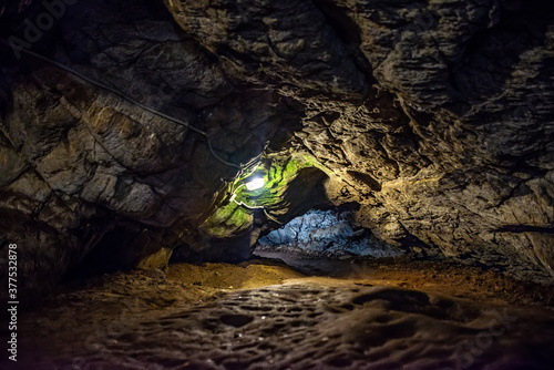 Photos of Tavdin caves from within the mountains of the Altai