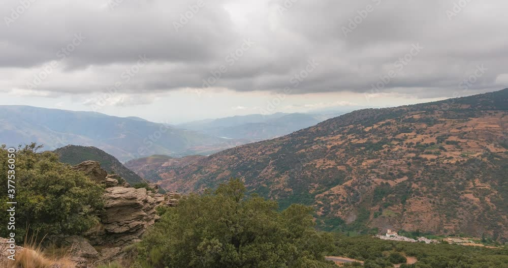 movement of clouds in the mountains of southern Spain movement of clouds in the mountains of southern Spain