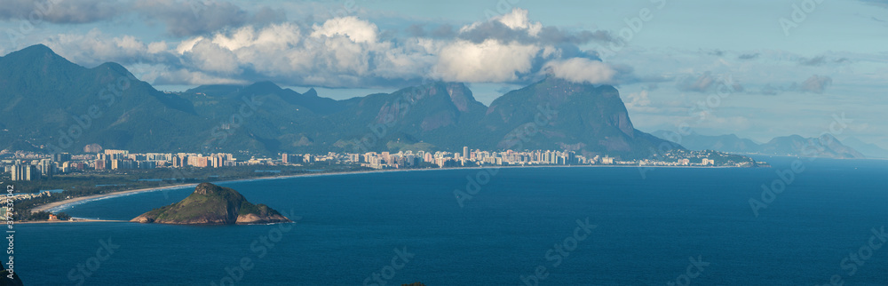 Aerial view of the city of Rio de Janeiro.