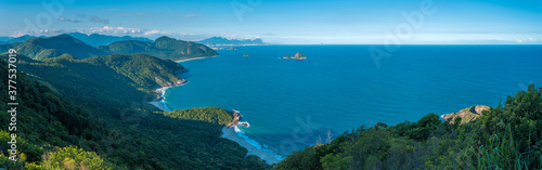 Ocean view over the mountains Brazil