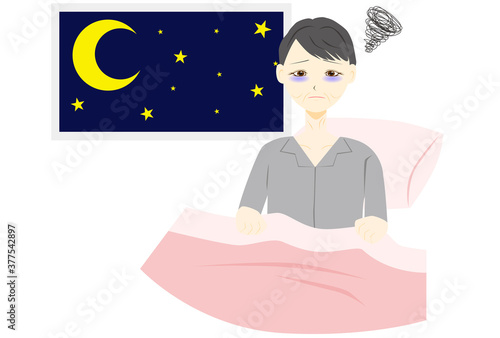 不眠症　ミドル　女性　夜	
