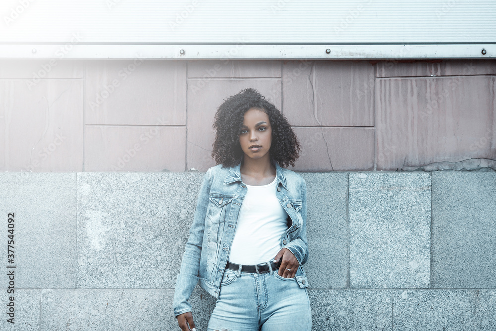 Black young pretty girl relaxing outdoor Black young pretty girl relaxing outdoor