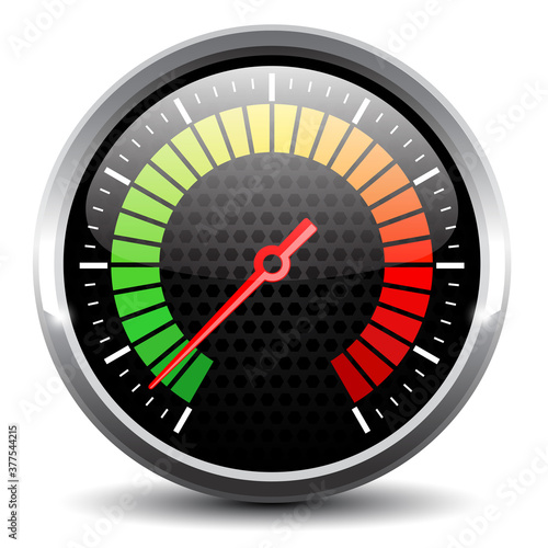 Speed meter device vector illustration