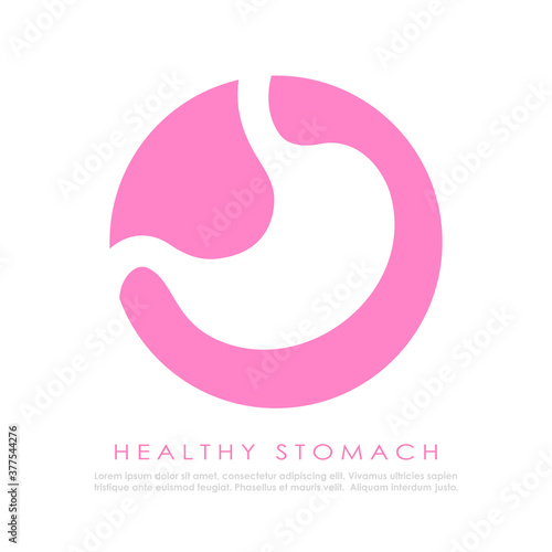 Human stomach vector logo