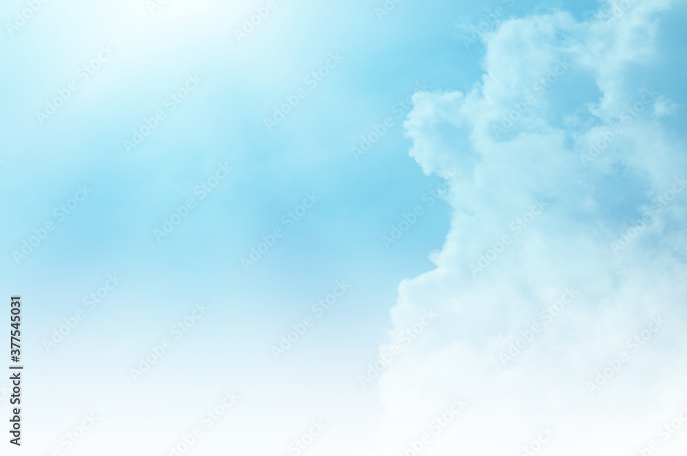 Blue sky with white cloud. The summer heaven is colorful clearing day Good weather and beautiful nature in the morning. Blue sky with white cloud. The summer heaven is colorful clearing day Good weather and beautiful nature in the morning.