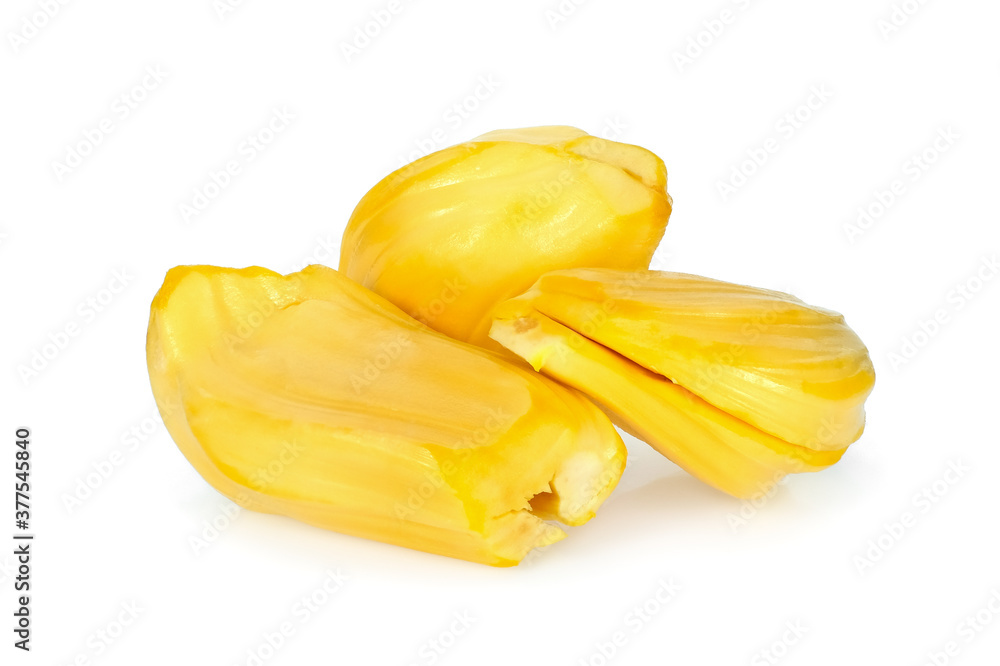 pile of ripe jackfruit isolated on white background, tropical fruit pile of ripe jackfruit isolated on white background, tropical fruit