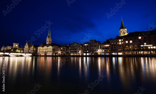 Wallpaper Mural Zurich at night Torontodigital.ca