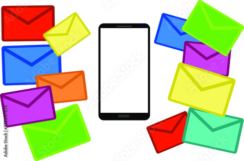 phone with envelope mail