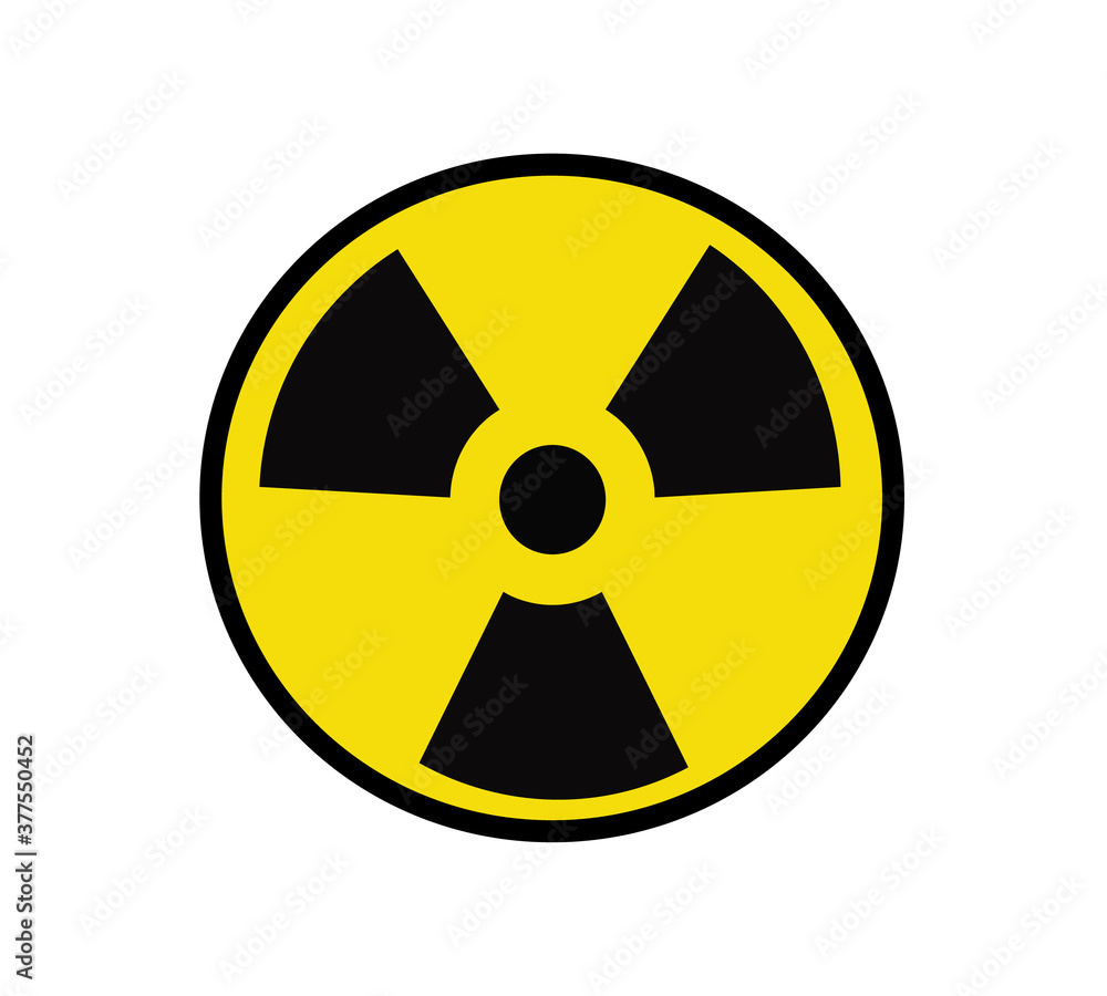 radiation hazard sign, may be used as icons radiation hazard sign, may be used as icons