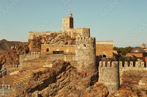 Panoramic view of the Rabati Castle in the city of Akhaltsikhe in Georgia.