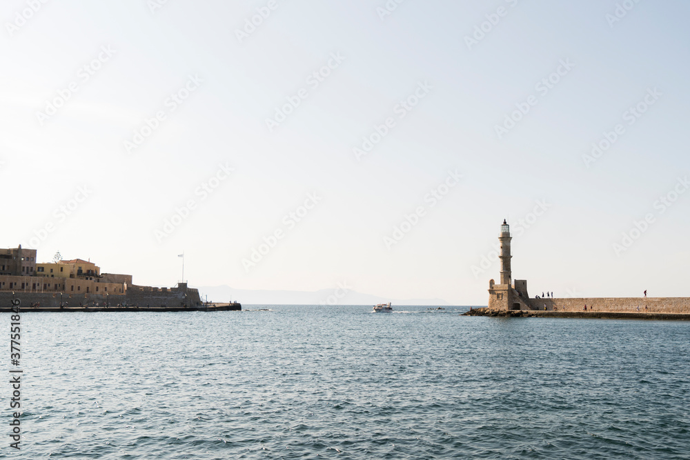 Port in Chania, Greece