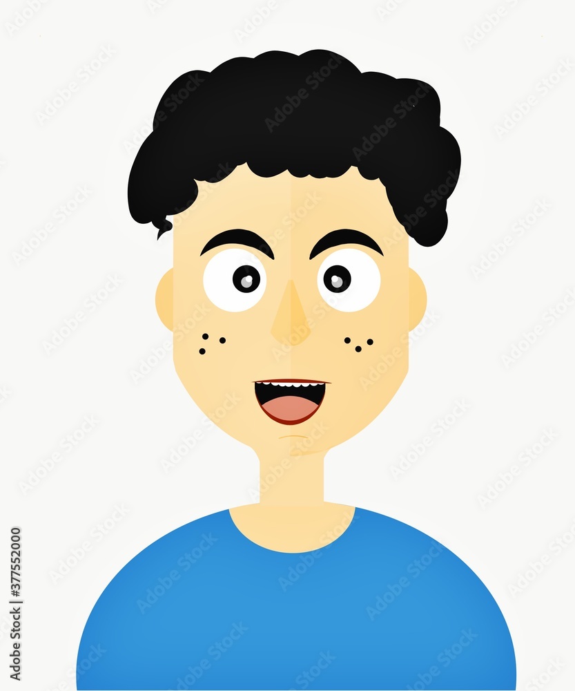 Fototapeta premium child with curly hair